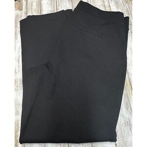 Torrid Black Ponte Pullon Taper Pants Women's Size 0 Large 12 Pockets Stretchy‎